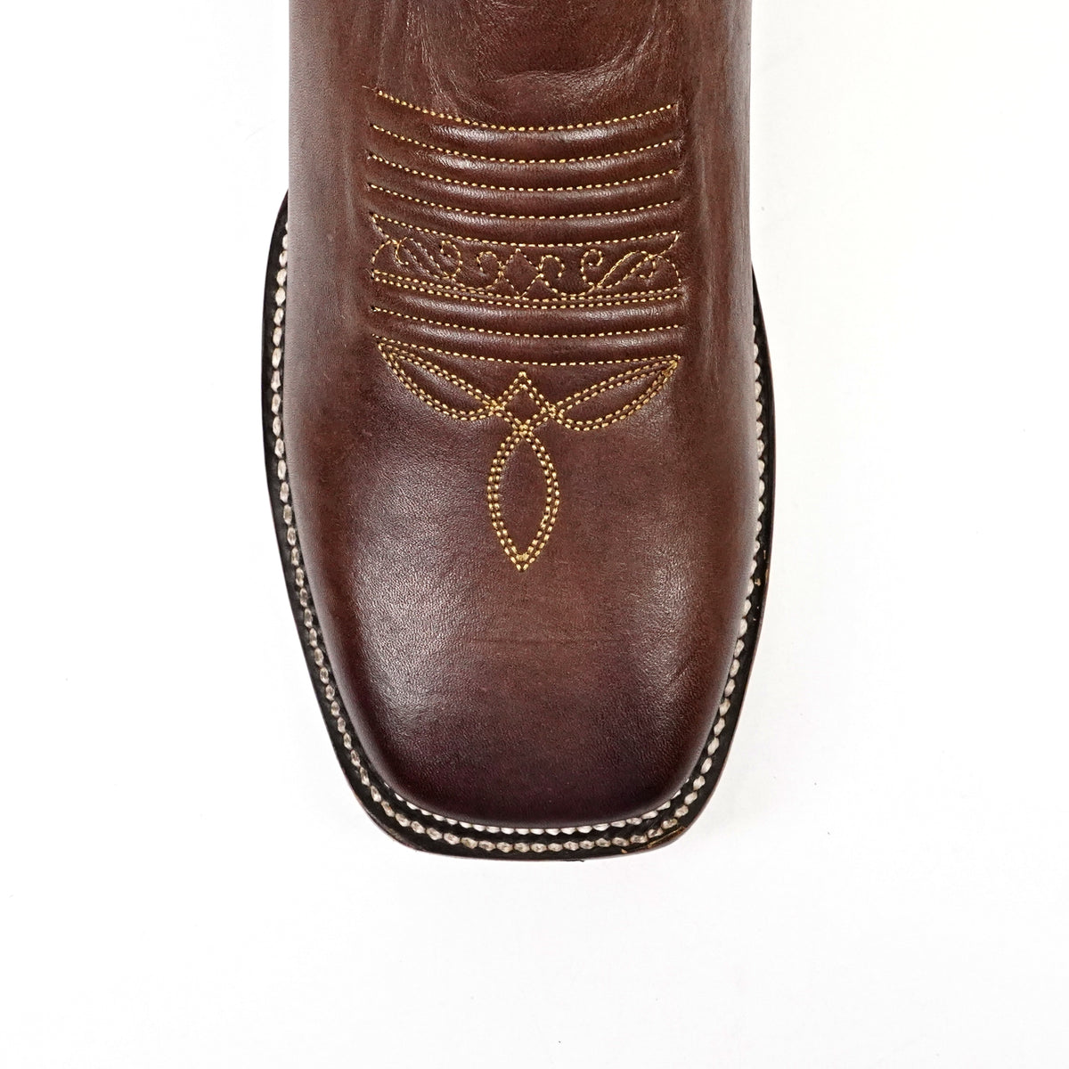 Clark Brown Leather Boots - Square Toe (E929)