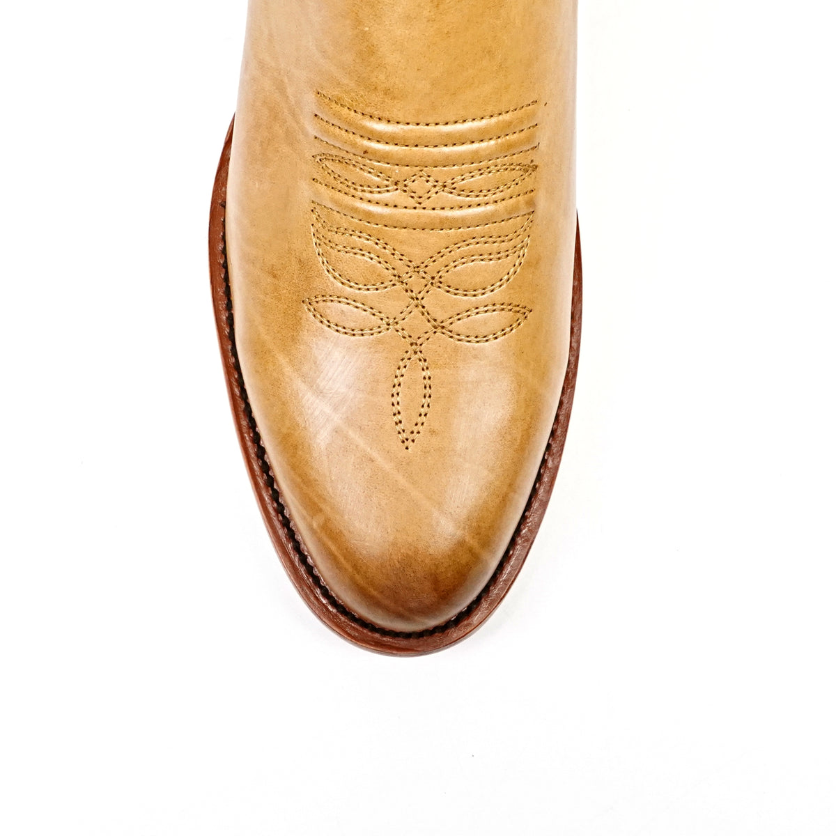 Clayton Gold Ankle Boots - Roper Toe (E964)