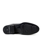 Clayton Black Leather Ankle Boots - Roper Toe (E964)