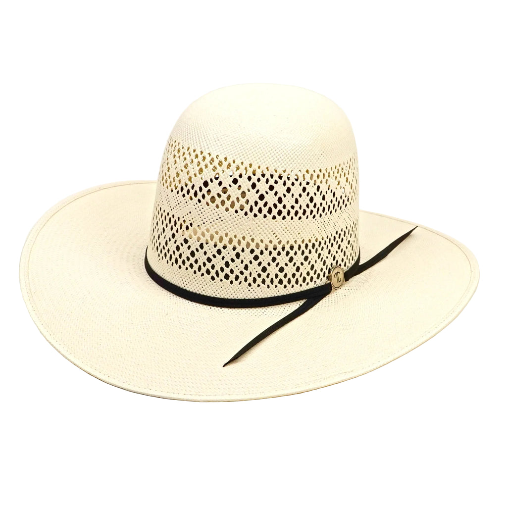 TC Hats - 30X Straw Open Crown Hat - Ivory 2 Randas