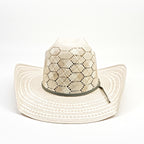 Sombrero de vaquero de paja TC Hats - 30X Minnick - Hexagonal