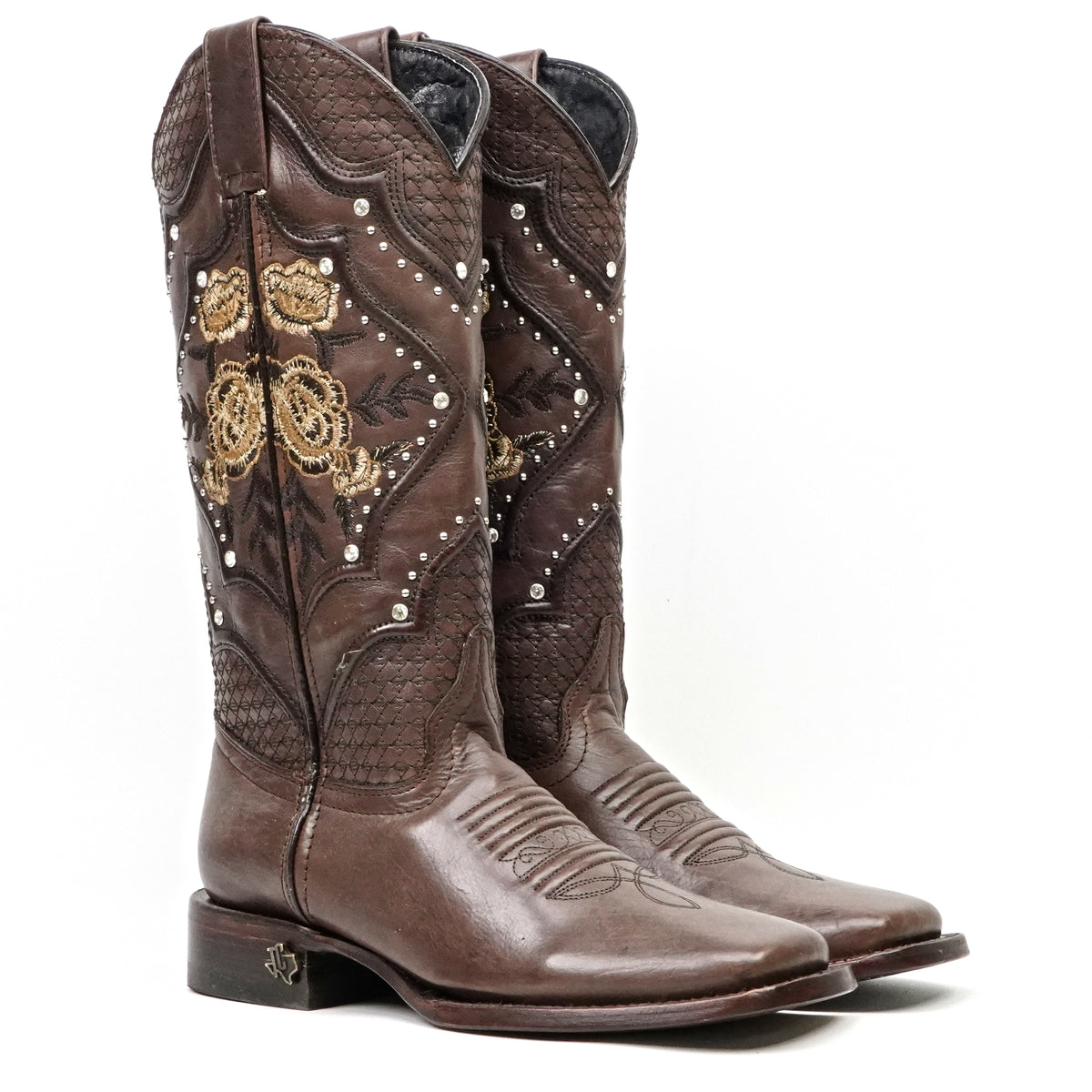 Botas Cleyton Brown de caña corta - Punta cuadrada (E847)