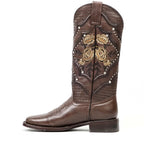 Botas Cleyton Brown de caña corta - Punta cuadrada (E847)