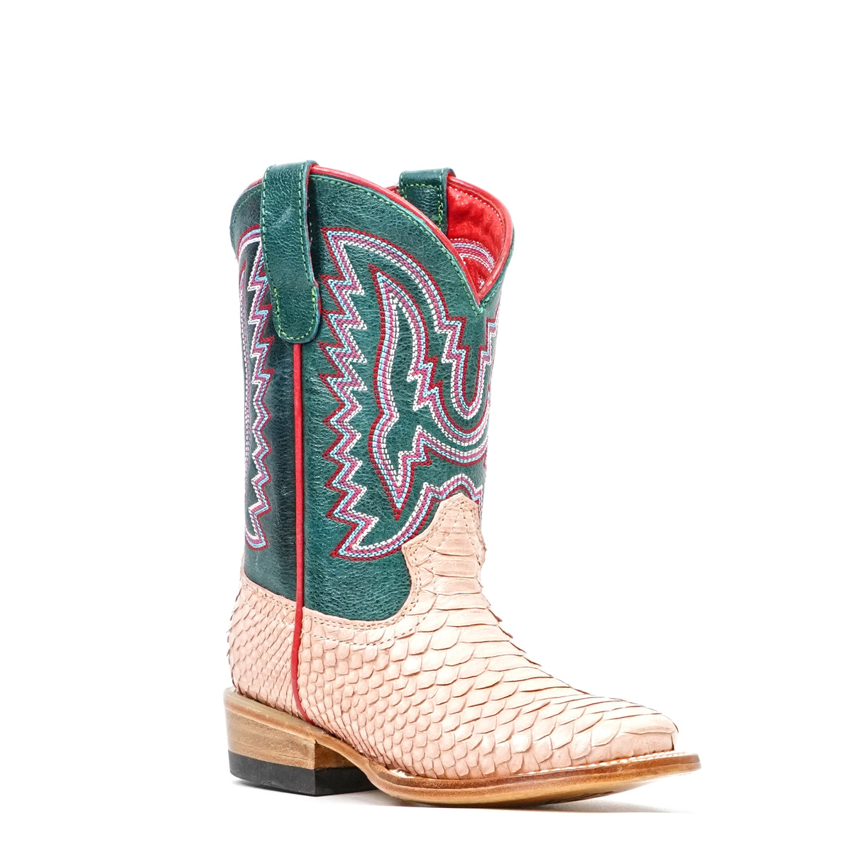 Python Girls Boots - Pink - Square Toe