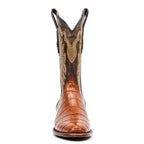 James Alligator Belly Boots - Cognac - Roper Toe