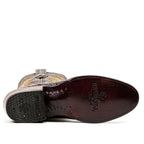 Rhodes Caiman Hornback Boots - Brown - Roper Toe