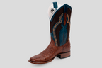 Ranger Caiman Hornback Boots - Brown- Square Toe