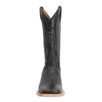 Python Black Boots - Embossed Leather - Square Toe (E913) - Gomez Western Wear