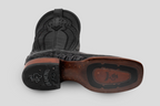 Ranger Caiman Hornback Boots - Black - Square Toe