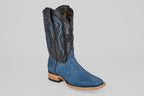 Tanner Python Boots– Dark Denim – Square Toe (PN30)