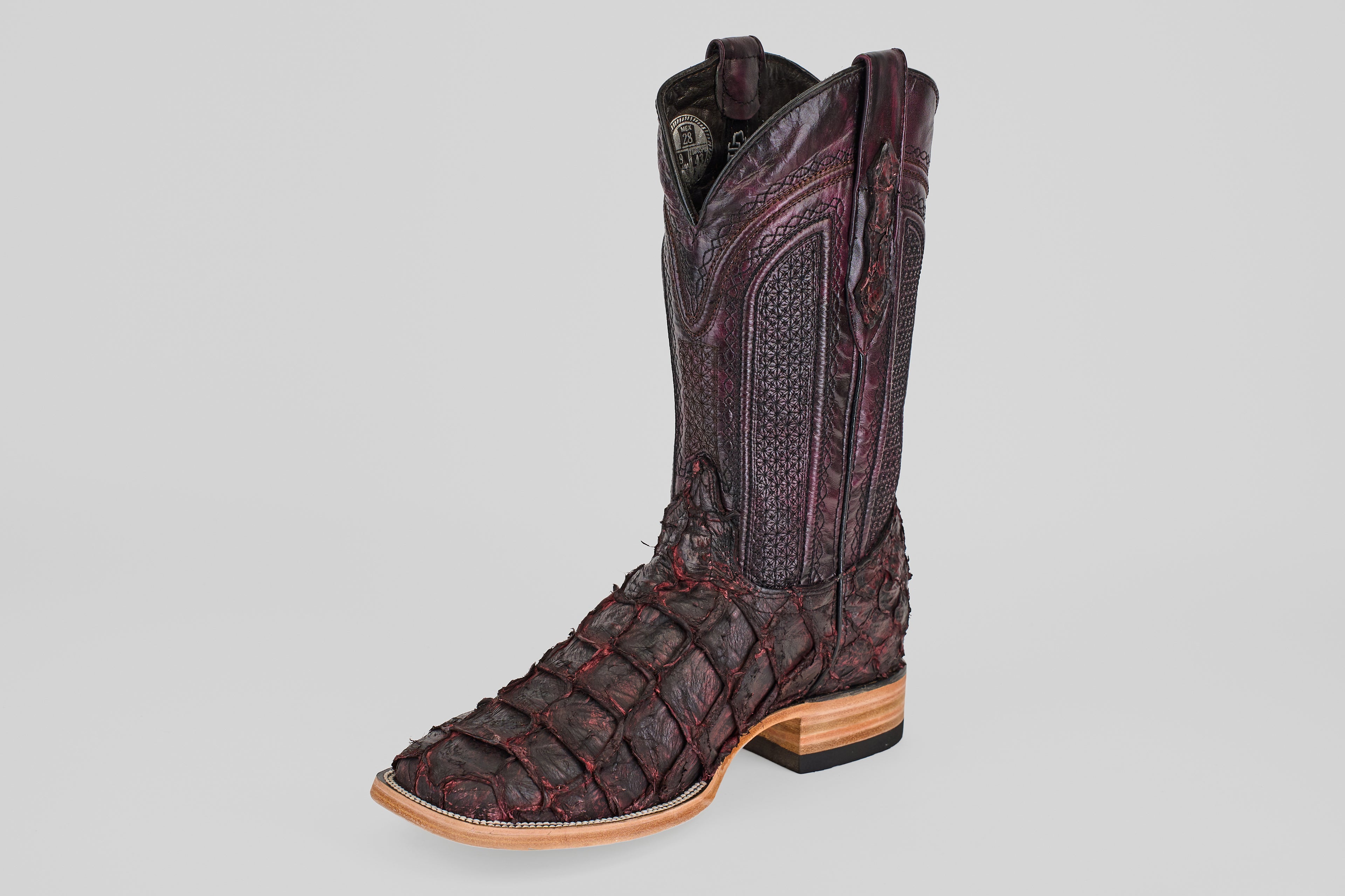 Connor - Matte Black Cherry - Square Toe