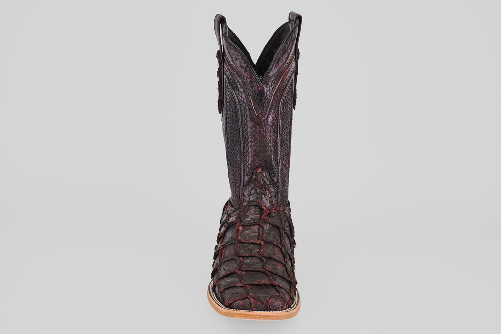 Connor - Matte Black Cherry - Square Toe