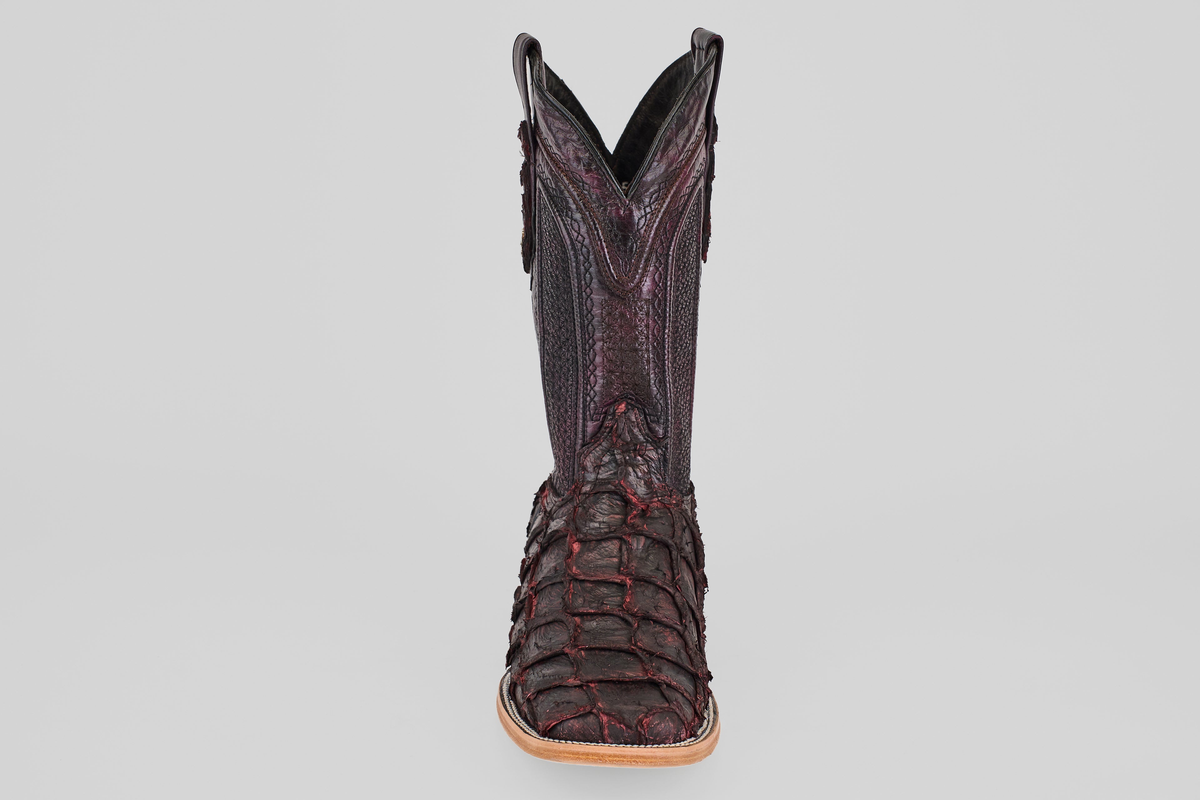 Connor - Matte Black Cherry - Square Toe