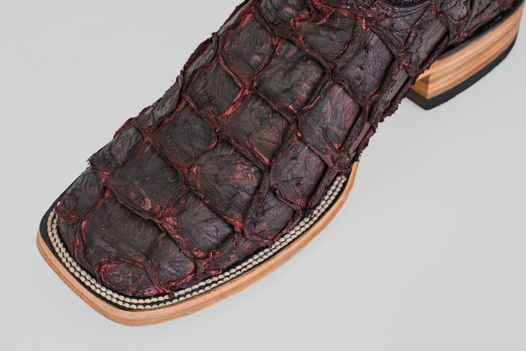 Connor - Matte Black Cherry - Square Toe