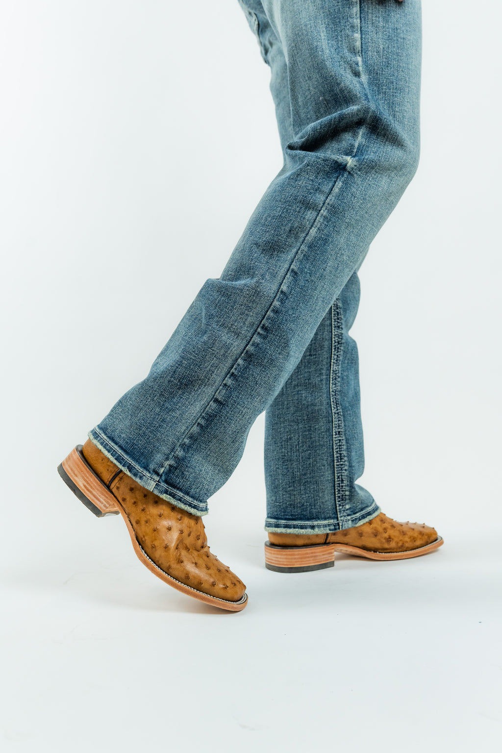 Western Blue - Men's Classic Modern Boot Cut Jeans (W484)