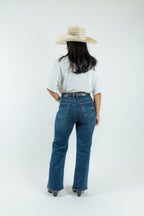 Western Blue - Women's High-Rise Wide Fit Denim Jeans (W2374-WL)