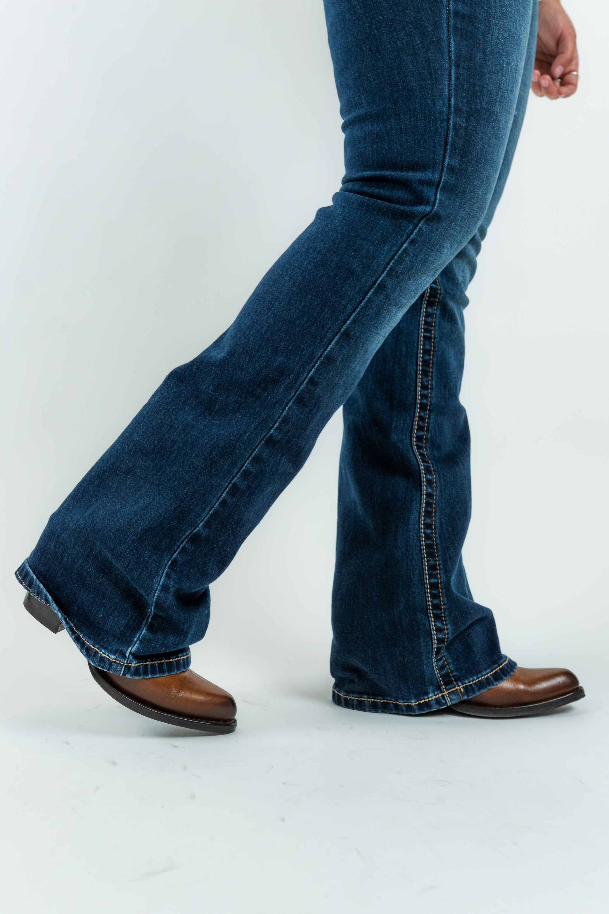 Western Blue - Women's Boot Cut Denim Jeans (W246-PB33)
