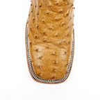 Austin Ostrich Boots - Fawn - Square Toe (AV20) - Gomez Western Wear