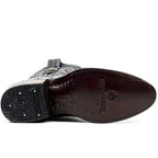 Austin Ostrich Boots - Zinc Gray - Roper Toe (AV201) - Gomez Western Wear