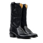 Boney Cowboy Boots - Clayton Black - Roper Toe (TS203) - Gomez Western Wear