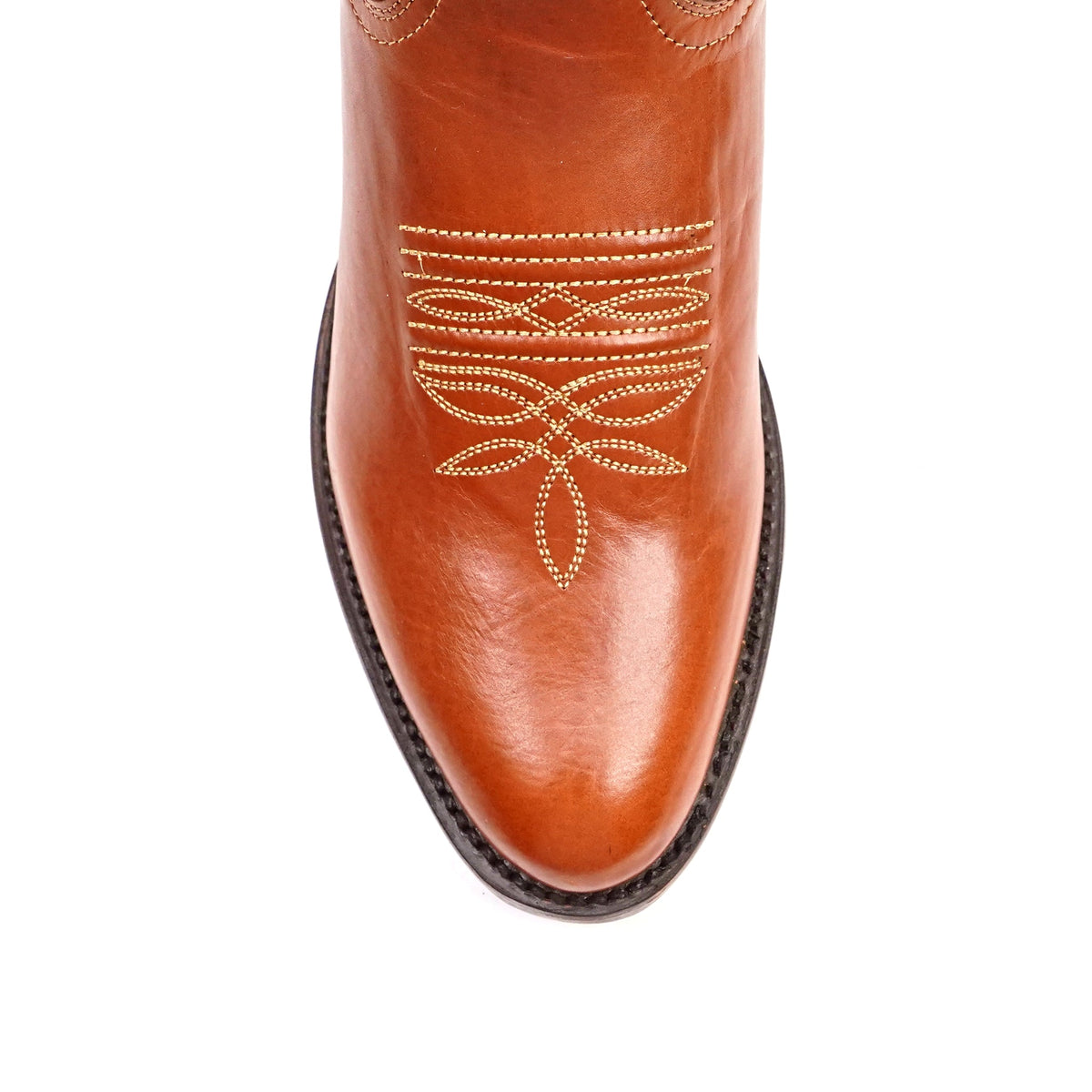 Boney Cowboy Boots - Clayton Cognac - Roper Toe (TS203) - Gomez Western Wear