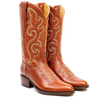 Boney Cowboy Boots - Clayton Cognac - Roper Toe (TS203) - Gomez Western Wear