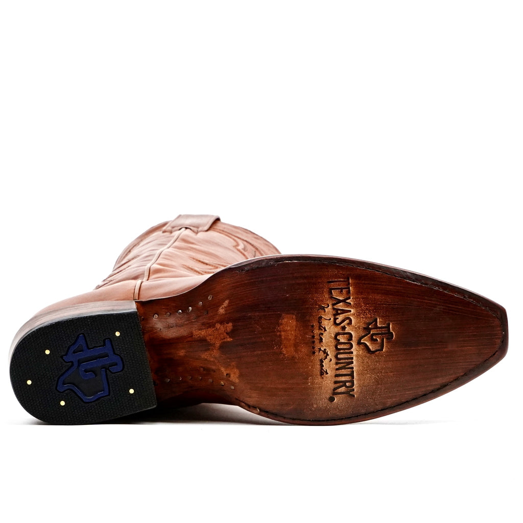 Boney Cowboy Boots - Cognac - Snip Toe (TS183) - Gomez Western Wear