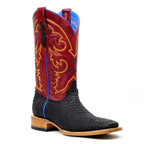 Braxton Python Boots - Matte Black - Square Toe - Gomez Western Wear
