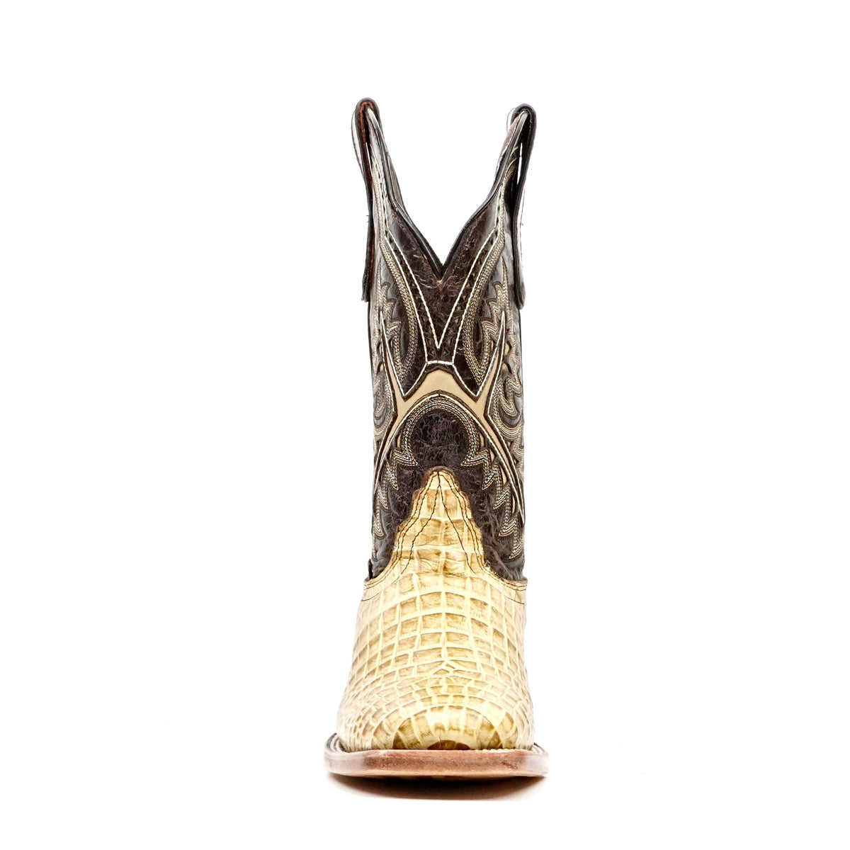 Caiman Belly Orix Boots - Embossed Leather - Square Toe (E423) - Gomez Western Wear
