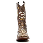 Chameleon Python Boots (Youth) - Square Toe (R003) - Gomez Western Wear
