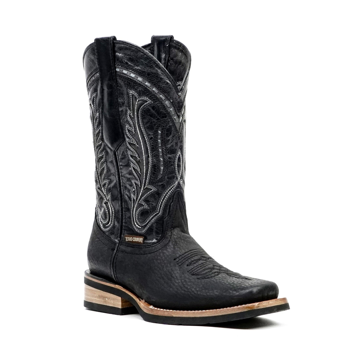 Cheyenne Black Cowboy Boots - Slip-Resistant Sole - Rodeo Toe (E28) - Gomez Western Wear
