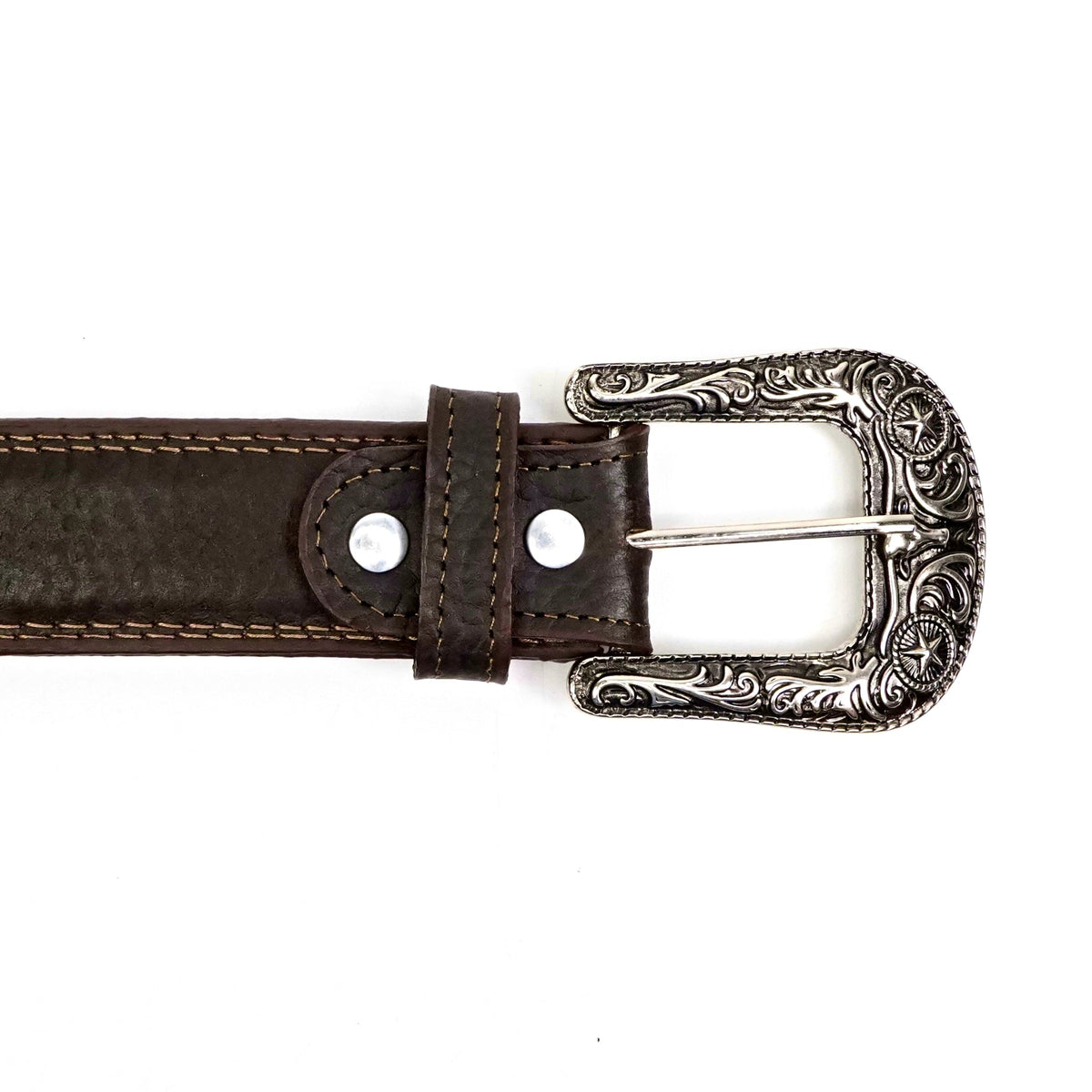 Cheyenne Choco Leather Belt - Gomez Western Wear