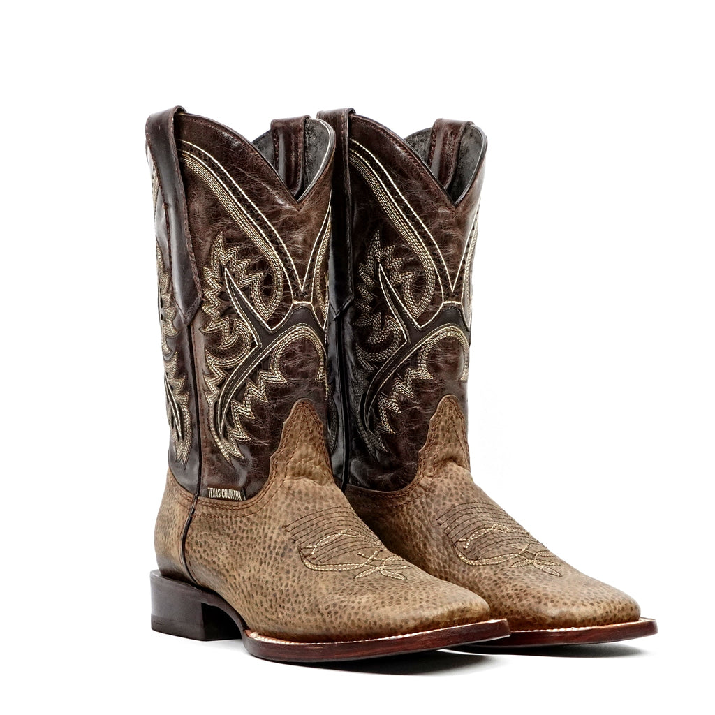 Cheyenne Chocolate Cowboy Boots - Square Toe (E29) - Gomez Western Wear