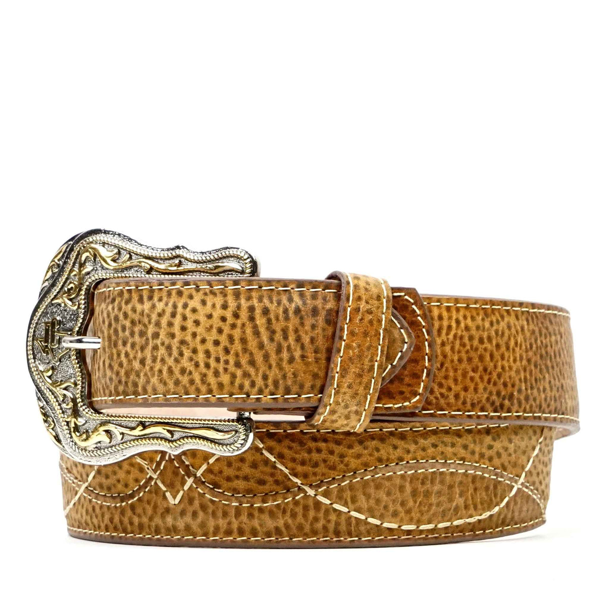 Cheyenne Honey Leather Belt (C-V4301) - Gomez Western Wear