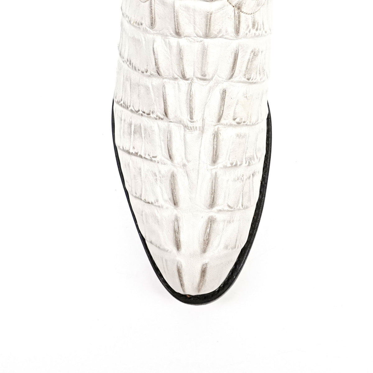 Crocodile Tail Bone Boots - Embossed Leather - Round Toe (E437) - Gomez Western Wear
