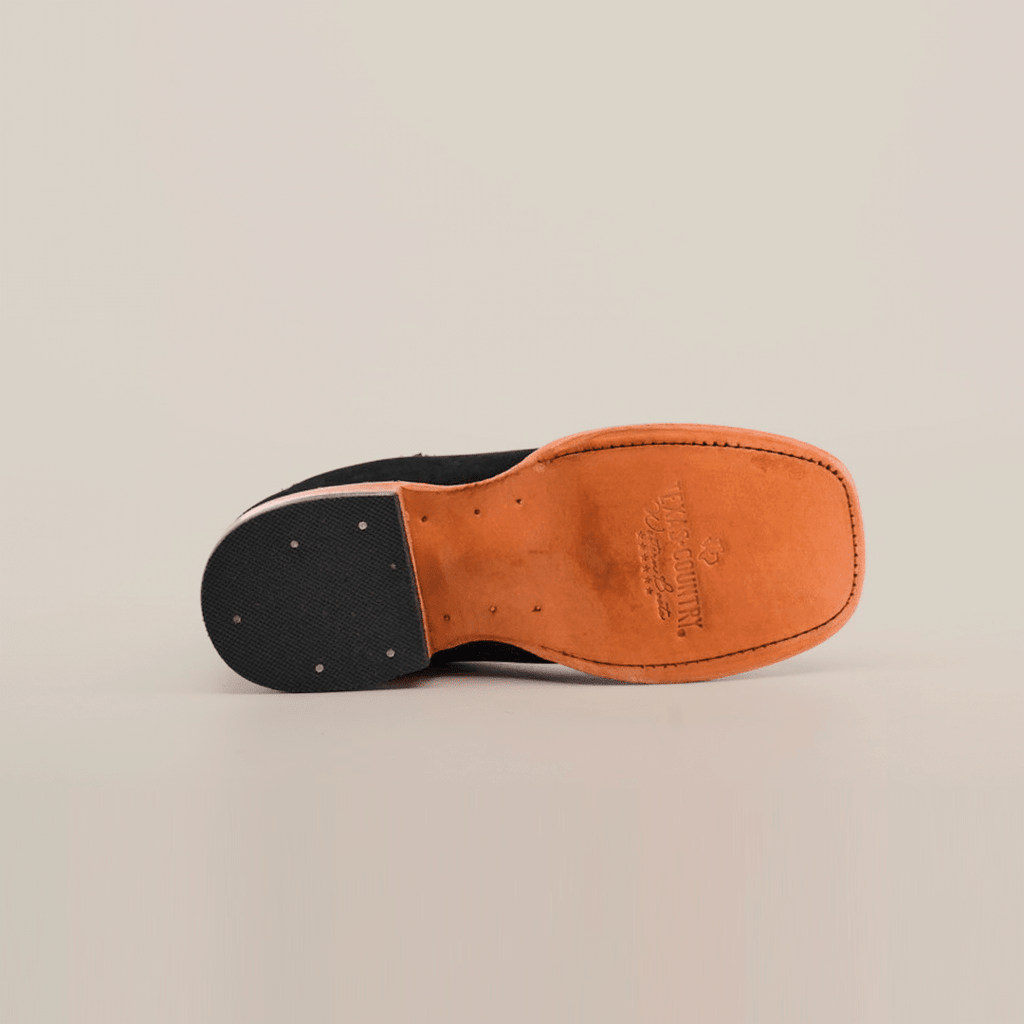 E1200 Joven Nobuck Negro H-Pato - Gomez Western Wear