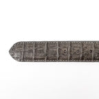 Exotic Full Quilt Caiman Belt - Serpentine (C-001) - Gomez Western Wear