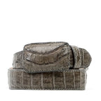 Exotic Full Quilt Caiman Belt - Serpentine (C-001) - Gomez Western Wear