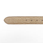 Exotic Full Quilt Python Belt - Cappuccino (C-028) - Gomez Western Wear