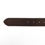Exotic Full Quilt Python Belt - Matte Brown (C-028) - Gomez Western Wear