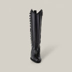 Francia Rings Tall Shaft Black - J Toe - Gomez Western Wear