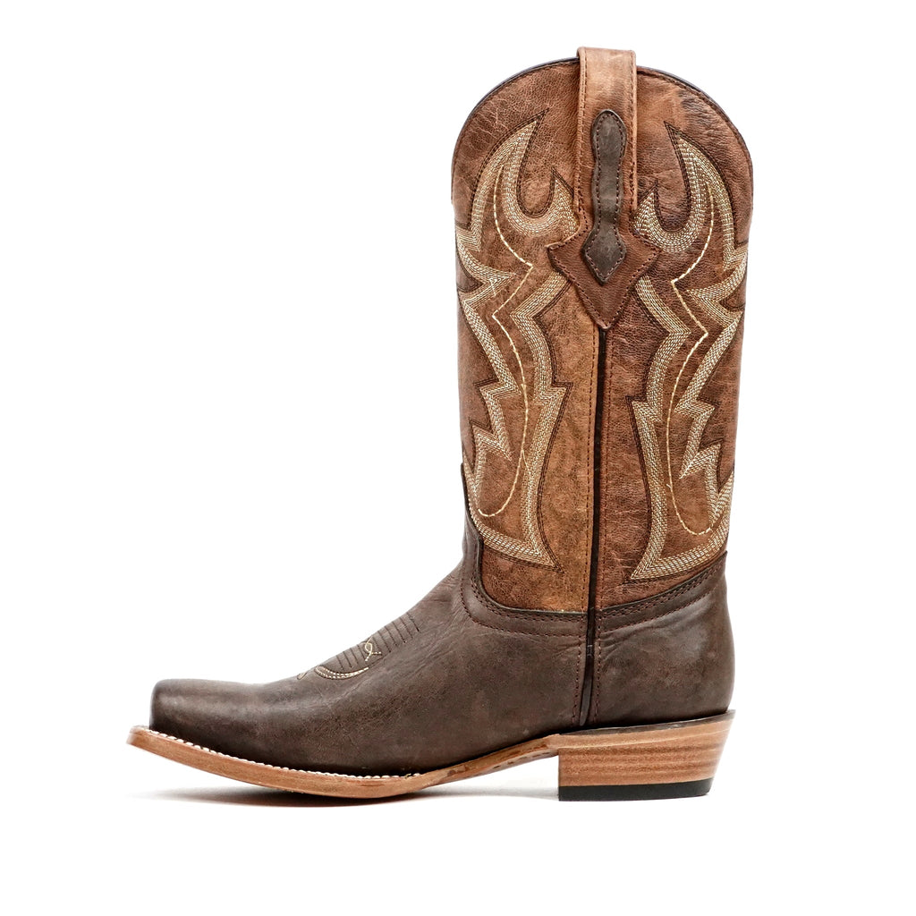 Fresno Chocolate Cowboy Boots - Narrow Square Toe (E906) - Gomez Western Wear