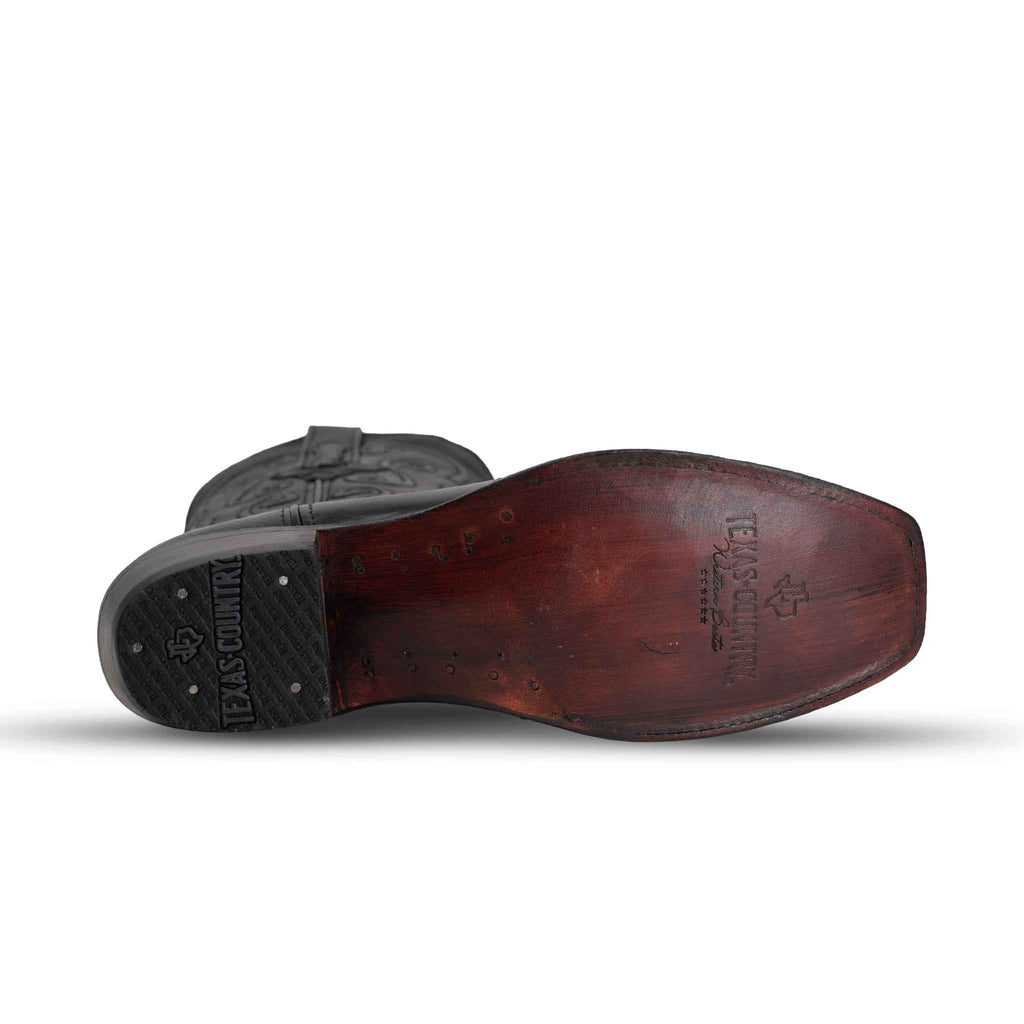 Grisly Cowboy Boots - Black - Rodeo Toe (E50) - Gomez Western Wear