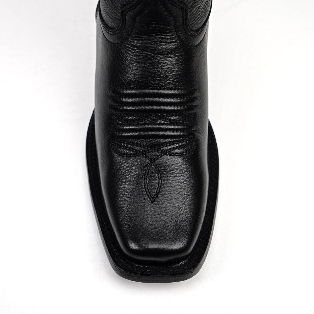 Grizzly Black Short Shaft Boots - Narrow Square Toe (E862) - Gomez Western Wear