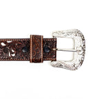 Hand-Tooled Leather Belt (MOD10) - Gomez Western Wear