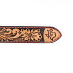 Hand-Tooled Leather Belt (MOD8) - Gomez Western Wear