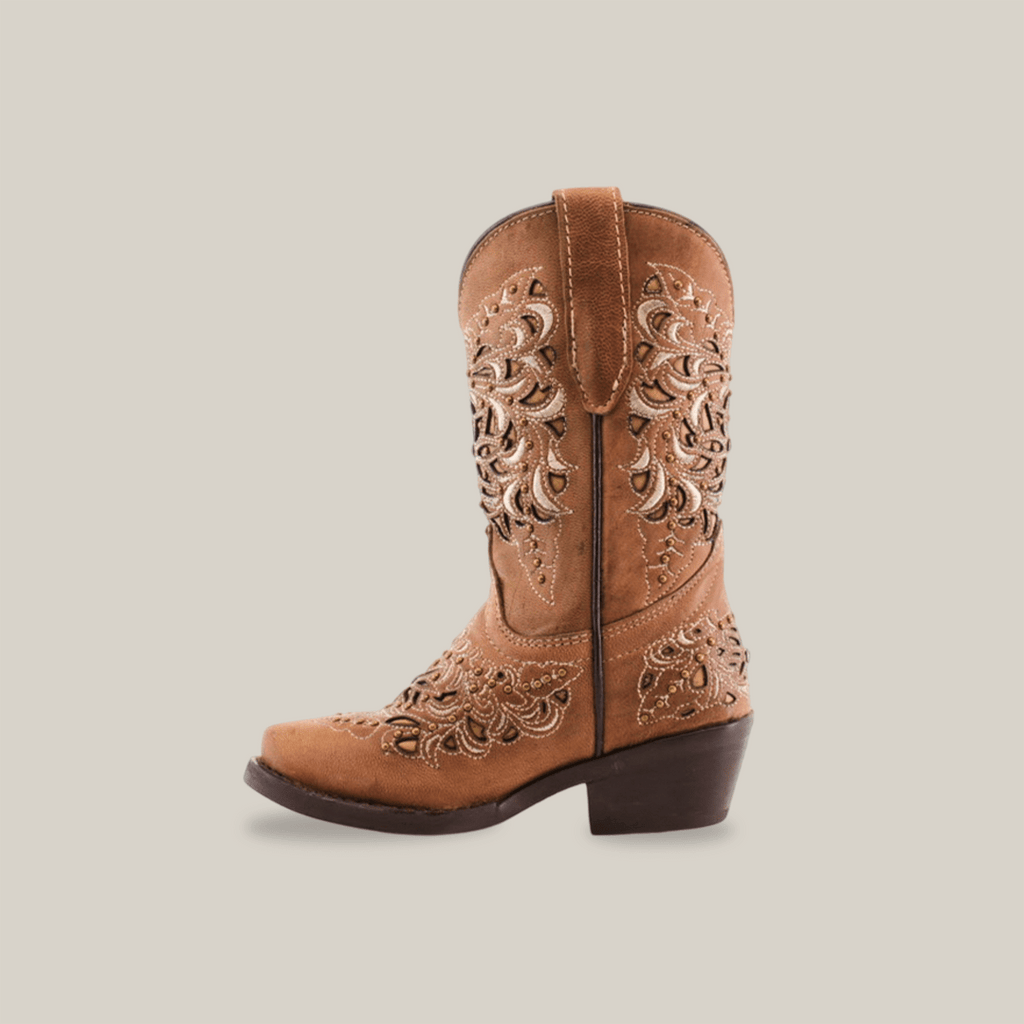 Kiara Crystals Fawn - Snip Toe - Gomez Western Wear