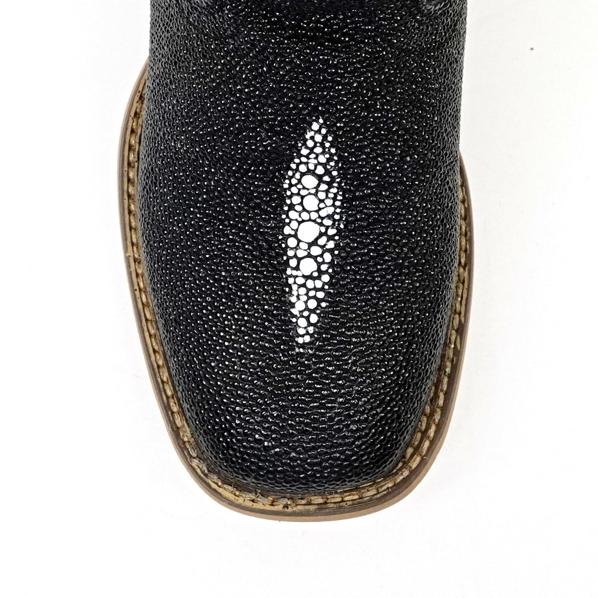 Kids Black Stingray Boots - Embossed Leather - Square Toe (K20-1) - Gomez Western Wear