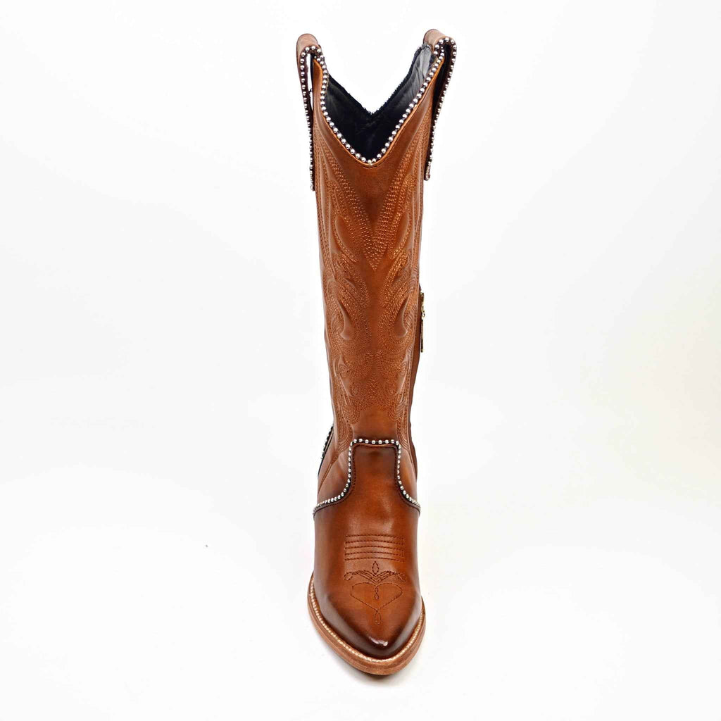 Linda Orange - Tall Shaft - J Toe - Gomez Western Wear