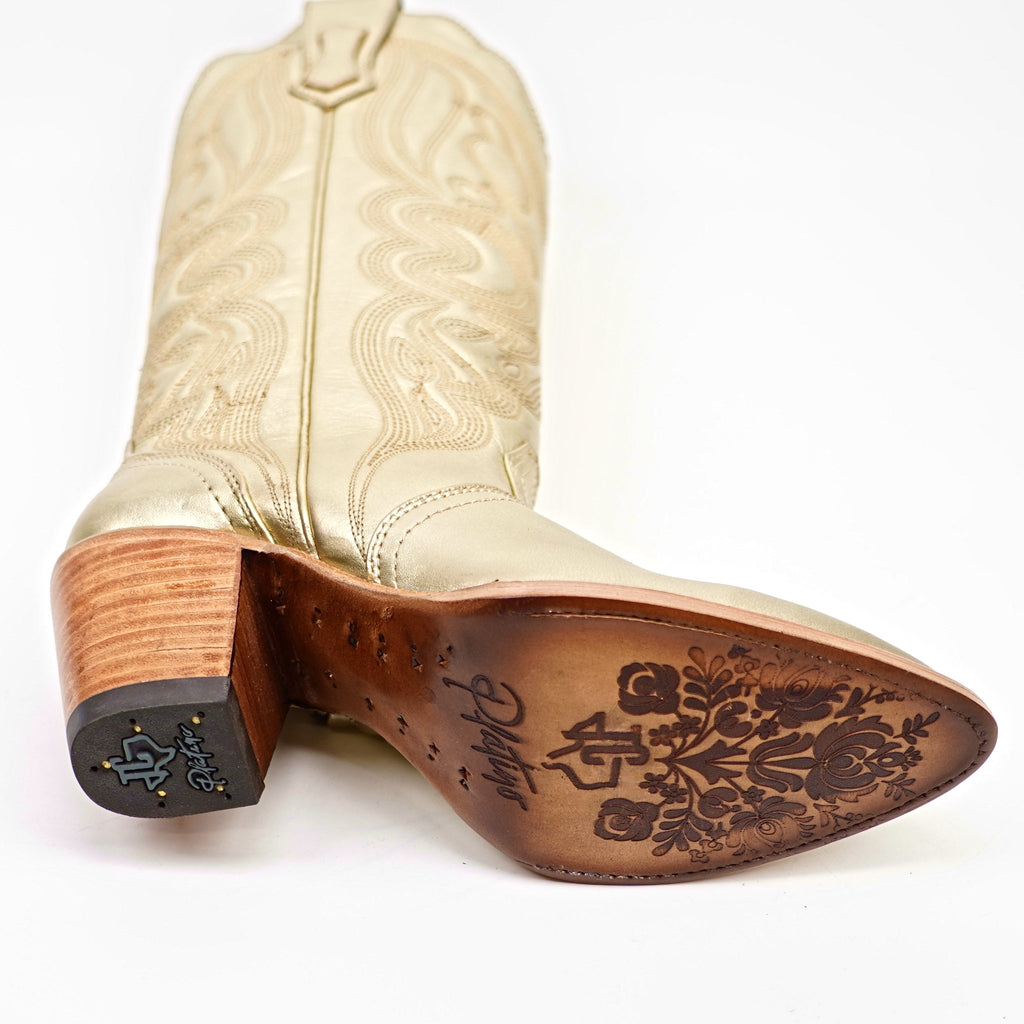 Linda Rose Gold - Tall Shaft - Snip Toe - Gomez Western Wear